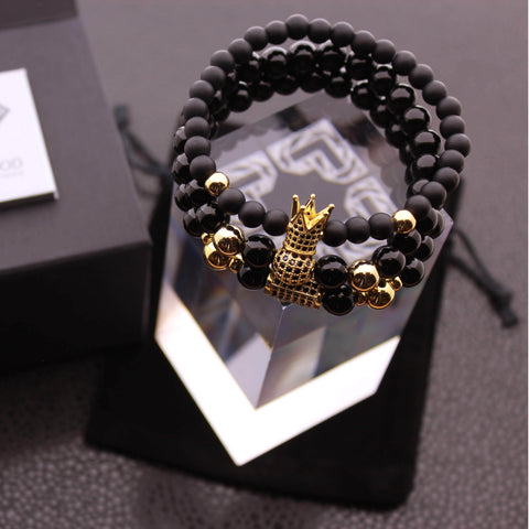 Image of Ensemble Bracelets Contraste Triple - Precious Kingly G