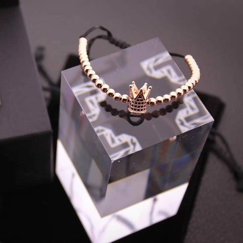 Image of Bracelet Ajustable Couronne Hématite - Crown Bracelets