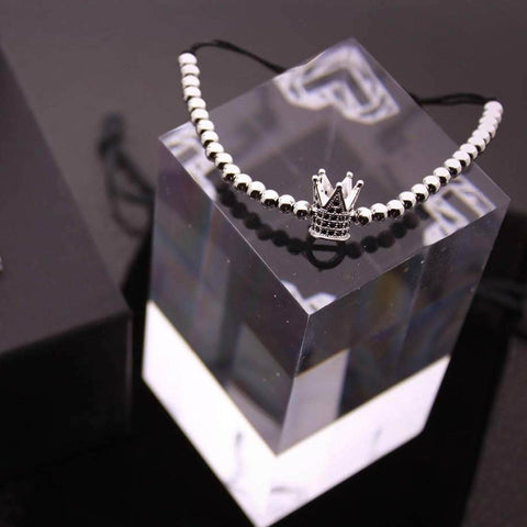 Image of Bracelet Ajustable Couronne Hématite - Crown Bracelets