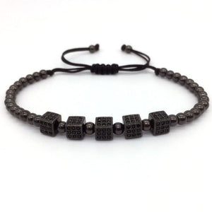 Bracelet Ajustable Dés Hématite - GameUp B