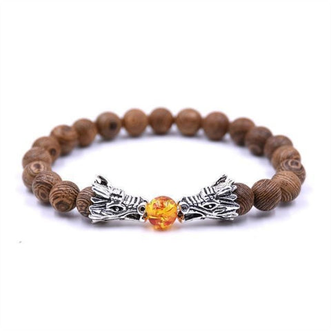 Image of Bracelet Casual Bois Naturel - B.kinsgley S Ambre Dragons Bracelets