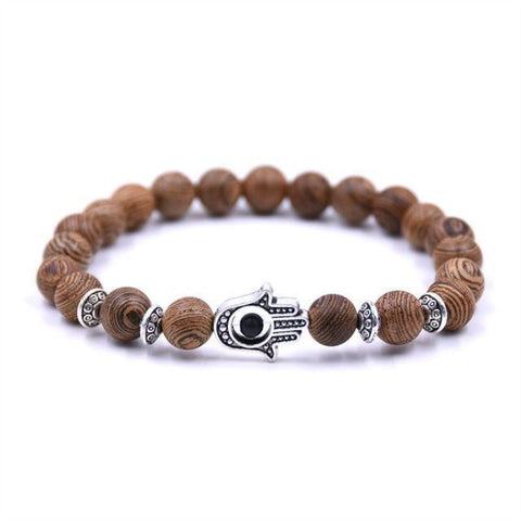 Image of Bracelet Casual Bois Naturel - B.kinsgley S Main Hématite Bracelets