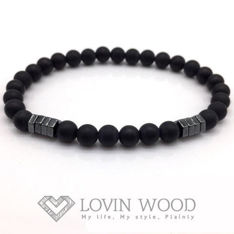 Image of Bracelet Casual - Mj.fox Noir / Mat Bracelets