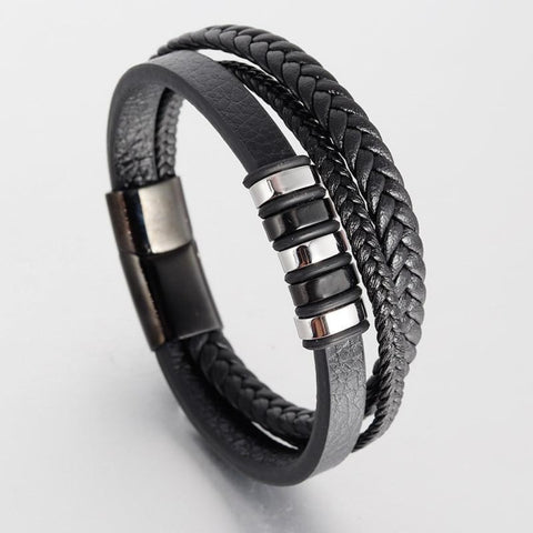 Image of Bracelet Homme Cuir - Spiker B Bracelets