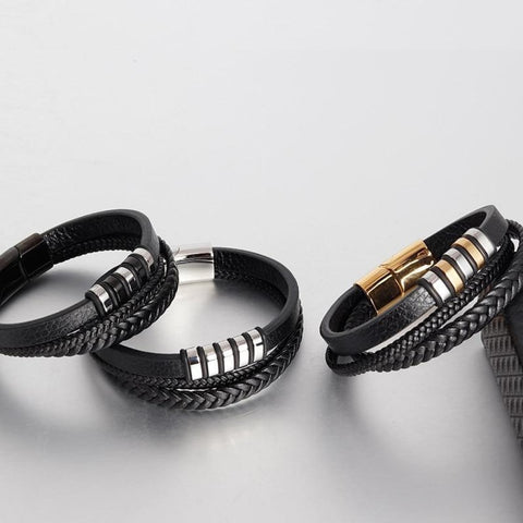 Image of Bracelet Homme Cuir - Spiker S Bracelets