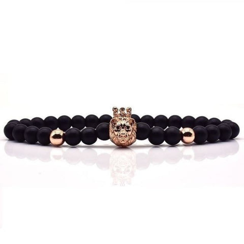 Image of Bracelet Perles Branché - B.king P Or Rose / Lion Bracelets