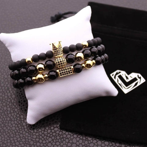 Image of Ensemble Bracelets Contraste Triple - Precious Kingly G Bracelets