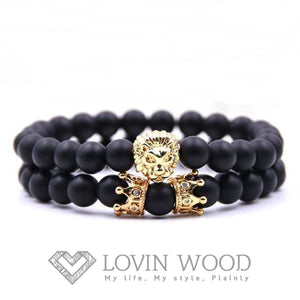 Ensemble Bracelets Lion - Jungle King G Or Bracelets