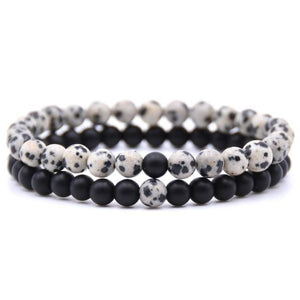 Ensemble Bracelets Stone Noir - M.Wahlberg