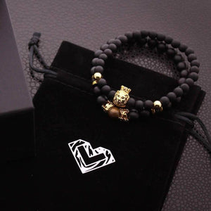 Ensemble Bracelets Tête de Lion - Jungle King G