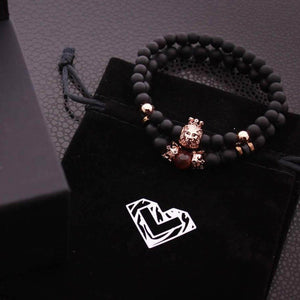 Ensemble Bracelets Tête de Lion - Jungle King P