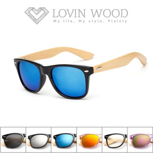 Lunettes De Soleil Effet Dégradé Mixtes En Bamboo - Uv400 16 Couleurs Lunettes Soleil