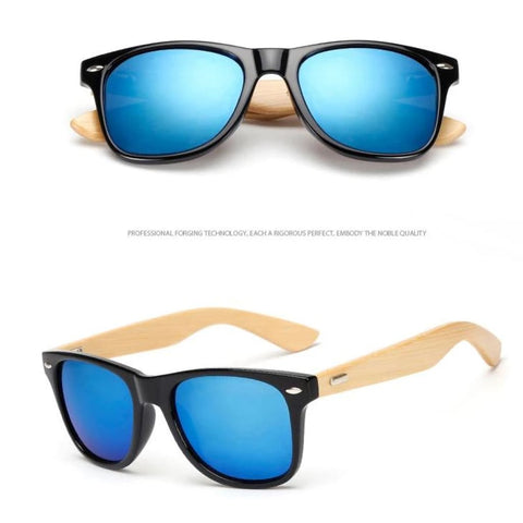 Image of Lunettes De Soleil Effet Dégradé Mixtes En Bamboo - Uv400 16 Couleurs Modèle #6 Lunettes Soleil