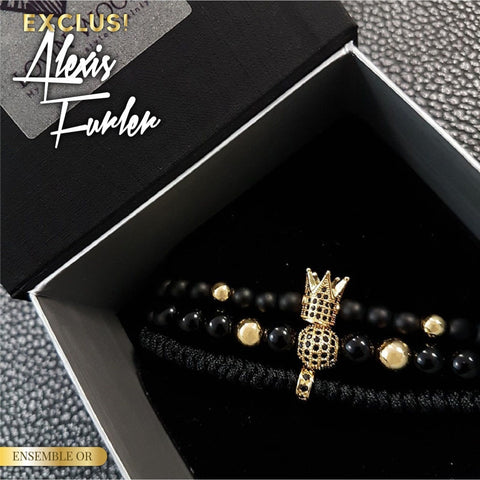 Image of Pack Alexis Furler - 2 Ensembles De Bracelets Ajustables Gold & Silver Bracelets