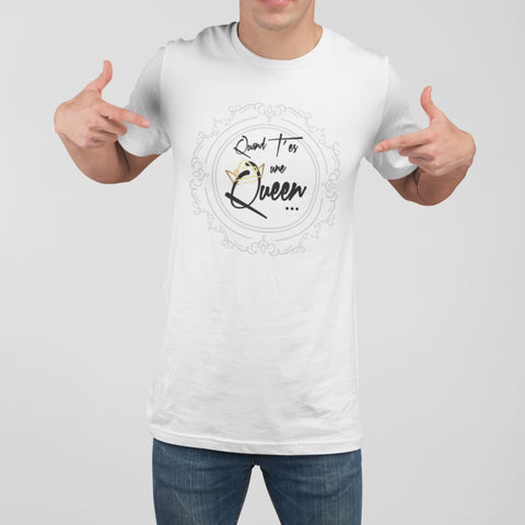 Image of Quand Tes Une Queen #01 Homme / Blanc Xs T-Shirt