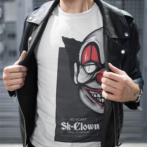 Image of T-Shirt Clown In The Dark Homme / Blanc Xs