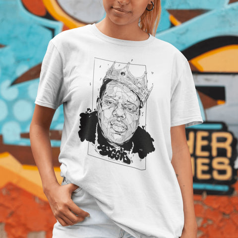 Image of T-Shirt Notorious Big Femme / Blanc Xs